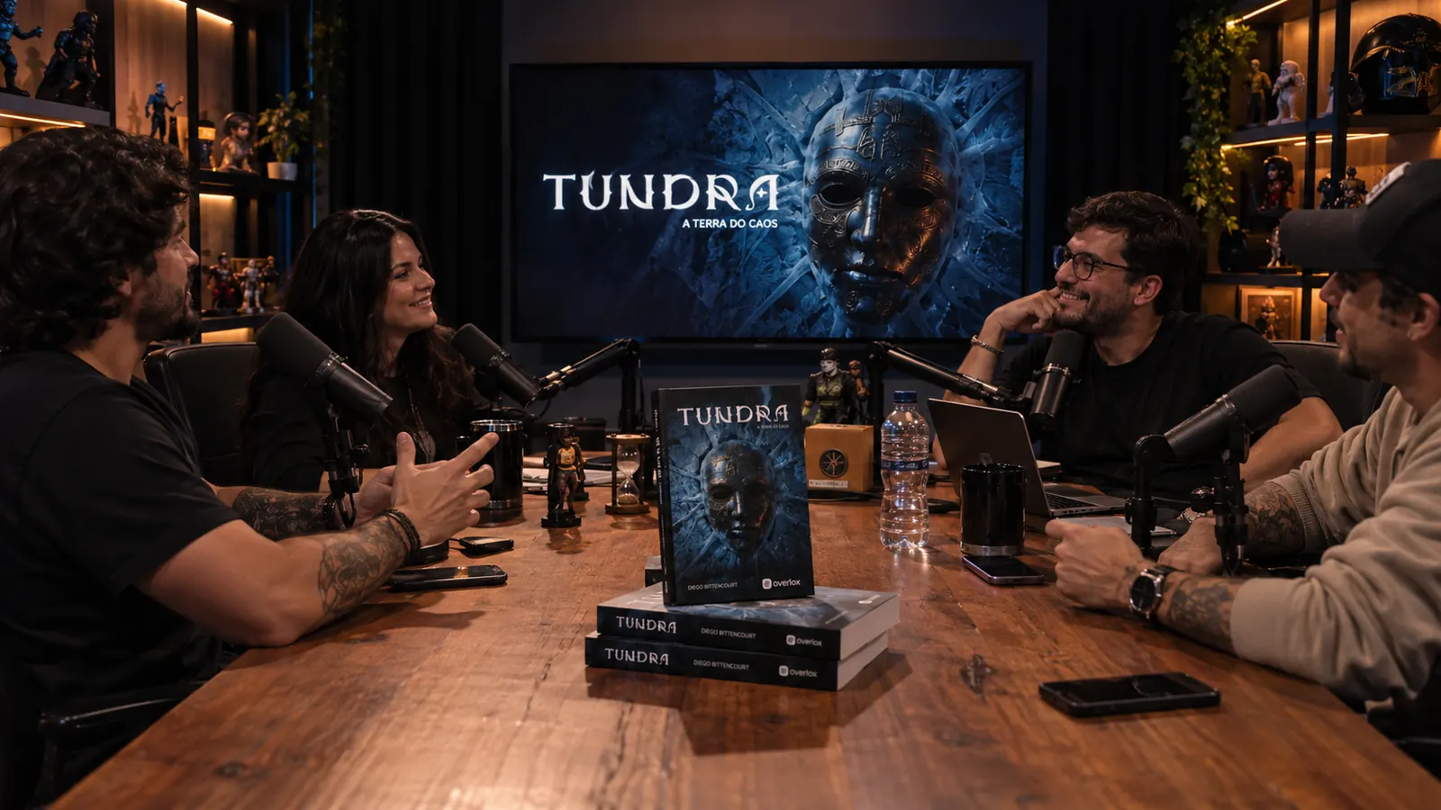 Leserinnen und Leser mit dem Buch TUNDRA